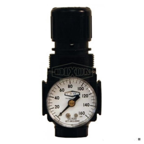 Norgren by Excelon 1 Series Relieving Sub-Compact Regulator with GC230 Gauge, 3/8 in PTF, 70 SCFM Fl